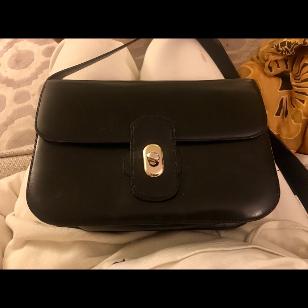 Authentic Celine Vintage Flap Leather Bag